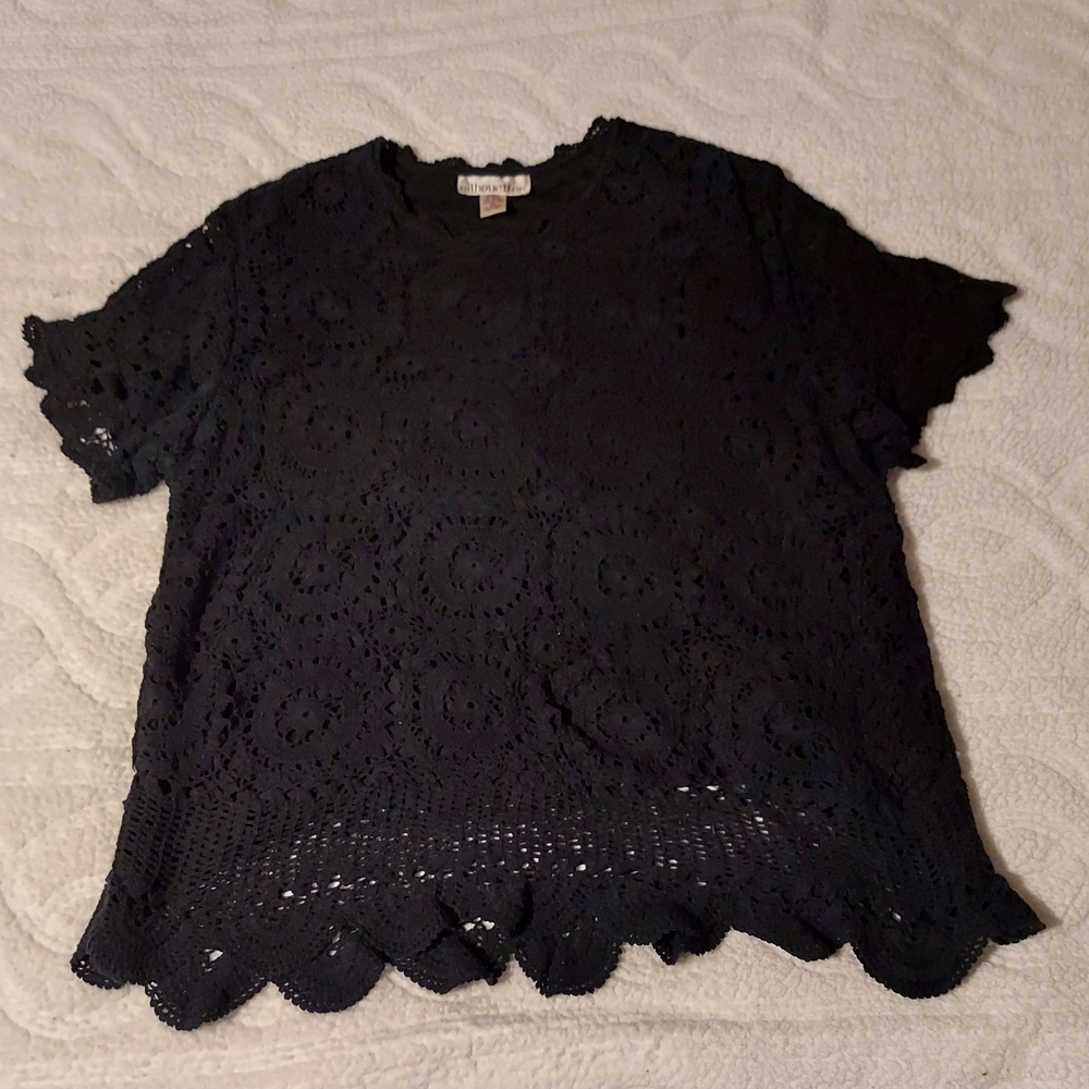 Silhouette Black Lace Blouse